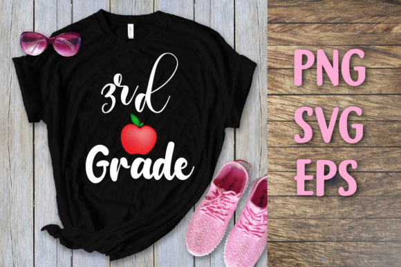 Back to School 3rd Grade SVG: T-Shirt Designs & Graphics