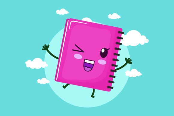 Back to School Book Kawaii Circle Cloud review