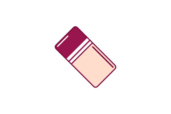 Back to School Eraser Vector Design