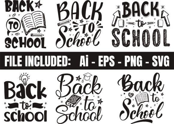 Back to School Kid Graphics & Crafts Bundle