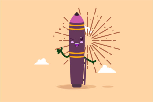 Back to School Pen Cartoon Cloud Style Graphics & Icons