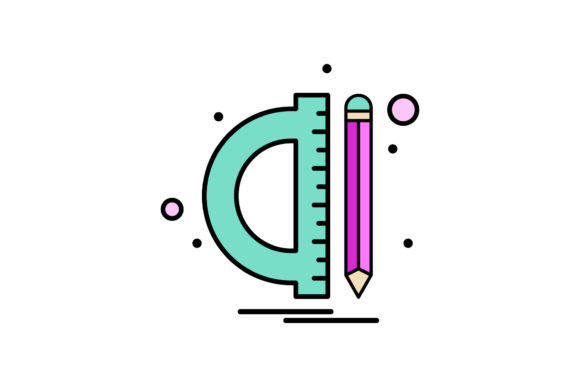 Back to School Ruler and Pencil Graphics