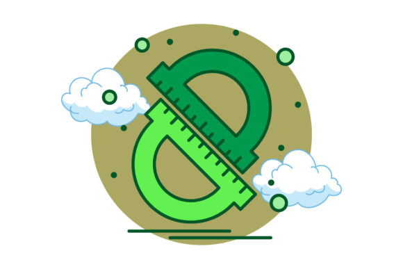Back to School Ruler Arc Circle Cloud Graphics