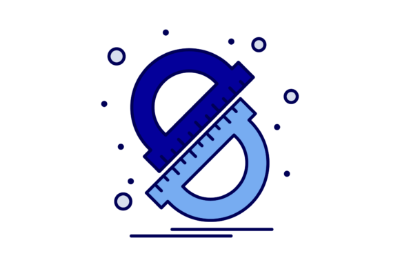 Back to School Ruler Arc Graphics and Icons