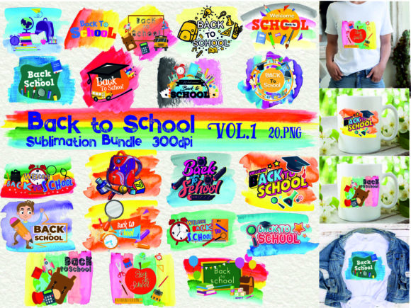 Back to School Sublimation V.1: Graphics & Crafts
