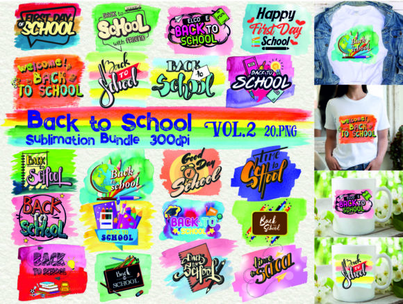 Back to School Sublimation V.2: Crafts Graphics