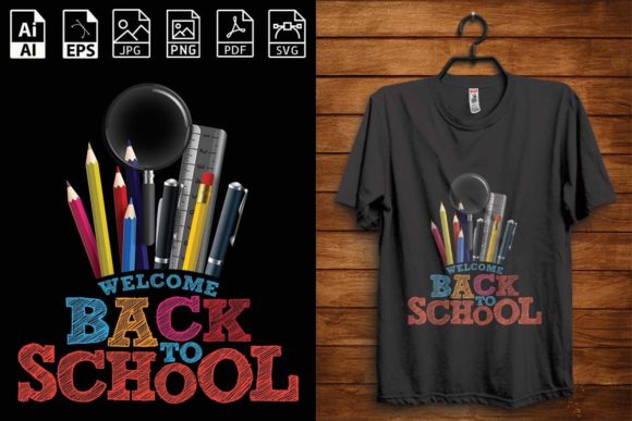 Back to School T-shirt Design- 08: Graphics & T-Shirt Designs