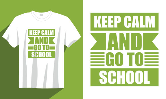 Back to School T Shirt, Keep Calm and Go