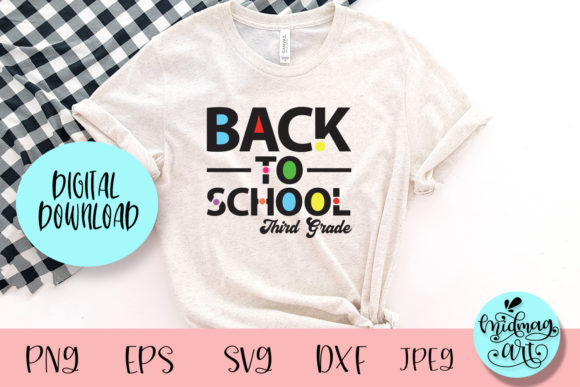 Back to School Third Grade Svg: Graphics & Crafts