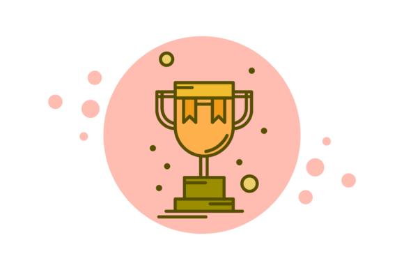 Back to School Trophy Circle Bubble Graphics