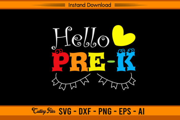 Hello Pre K: Playful Graphics for Back-to-School Crafts