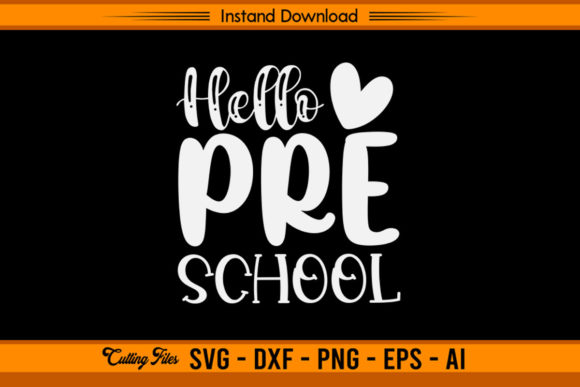 Hello Preschool Back to School Graphics Crafts