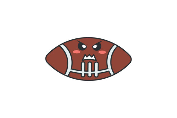 Rugby Back to School Kawaii Vector Graphics